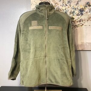 POLARTEC Men's Fleece Jacket Green Size XL